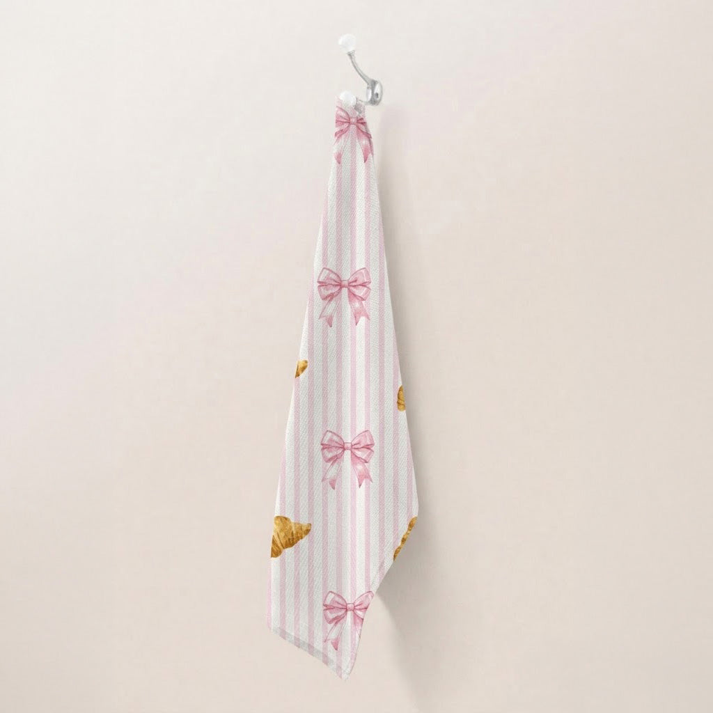 Theedoek croissant print (per 4 stuks)