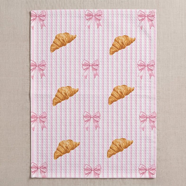 Theedoek croissant print (per 4 stuks)