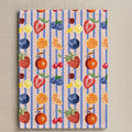 Theedoek met fruitprint (per 4 stuks)
